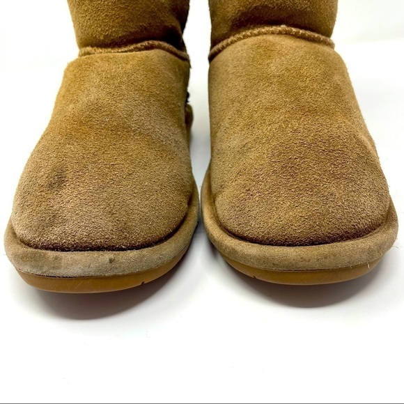 Bearpaw Kids Winter Boots – Sheepskin Leather, Wool Lined, Size 2 - Picture 5 of 11